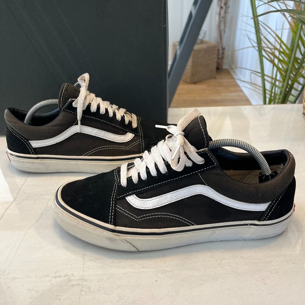 Vans Classic Authentic Old Skool Skateboard Shoes Sneakers Black White Nike SB